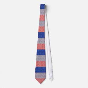 Corbata Tira de efecto secuencial de Purpurina azul rojo