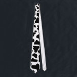 Corbata Tira de impresión de vaca lechera<br><div class="desc">Esta corbata divertida es audaz en su simplicidad en blanco y negro. Ya sea para un granjero de leche o para una vaca y amante de la leche, ¡este país holstein empate de estampado es de lo más divertido! ¡Muéstrate las raíces de tu país incluso cuando estás en la refinería...</div>