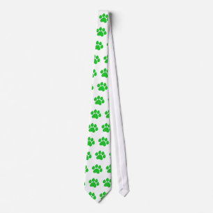 Corbata Tira de impresión verde