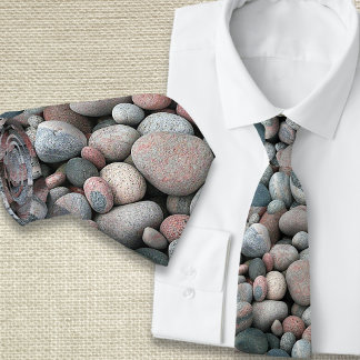 Corbata Tira de patrón de rocas fluviales