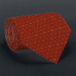 Corbata Tira de patrón geométrico de cobre y ladrillo de f<br><div class="desc">Tira de patrón geométrico de cobre y ladrillo de fuego</div>