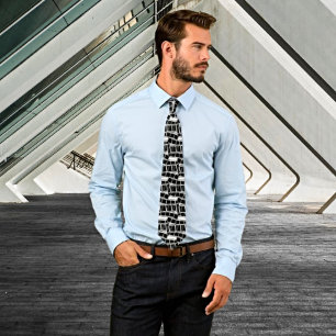 Corbata Tira de película vintage - Tejido de cuello retro