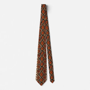 Corbata Tira de serpiente roja