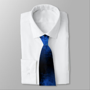 Corbata Tira delgada de cuello azul