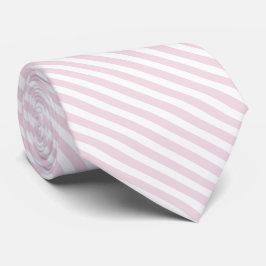 Corbata Tira diagonal blanda rosa y blanca