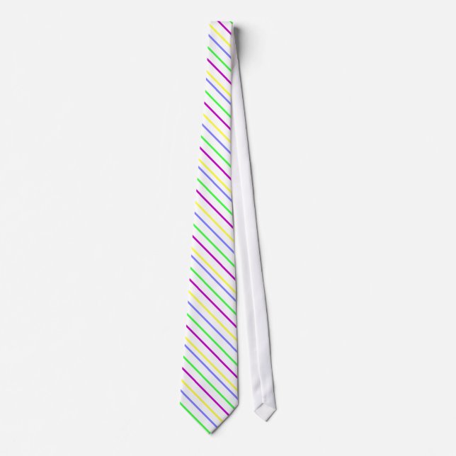 Corbata Tira rayada Pastel (Anverso)