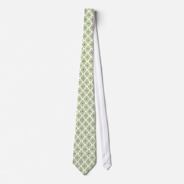 Corbata Tira Retro Starlight, Verde (Anverso)