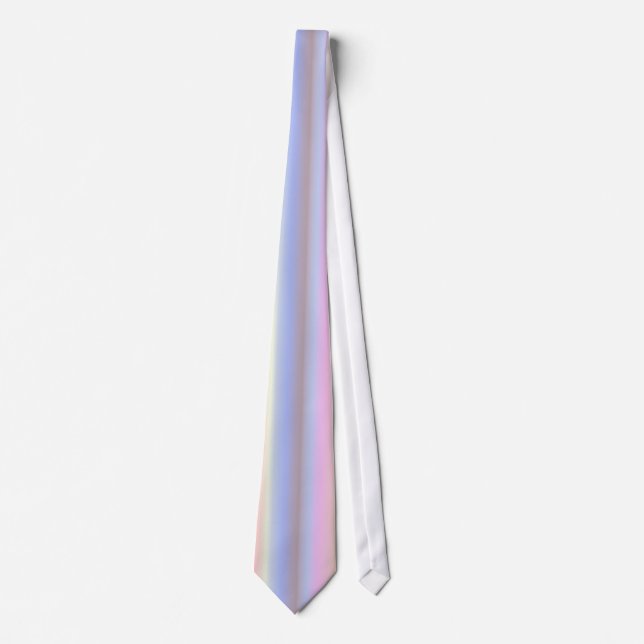 Corbata Tiras de arcoiris Pastel - Patrón (Anverso)