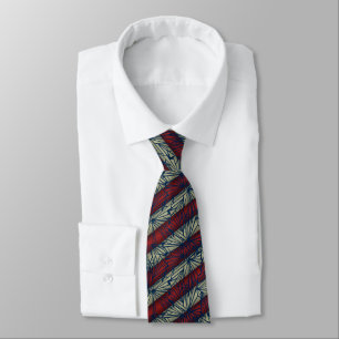 Corbata Tiras de vidrio rotas Vintage de dos lados