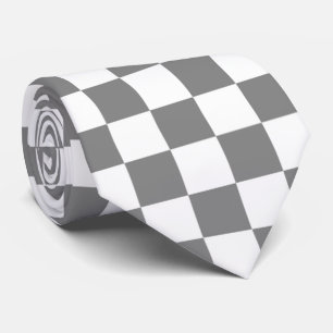 Corbata titititita gris blanca de cuello