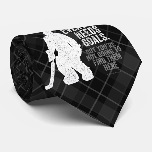 Corbata Todos necesitan objetivos (hockey) (Enrollado)