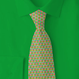 Corbata Togo Flag Brick Pattern