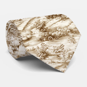 Corbata Toile de Campo de Calabaza Vintage (1)