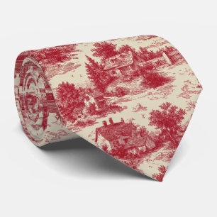 Corbata Toile Rojo Tradicional - Pastoral y Arquitectónico