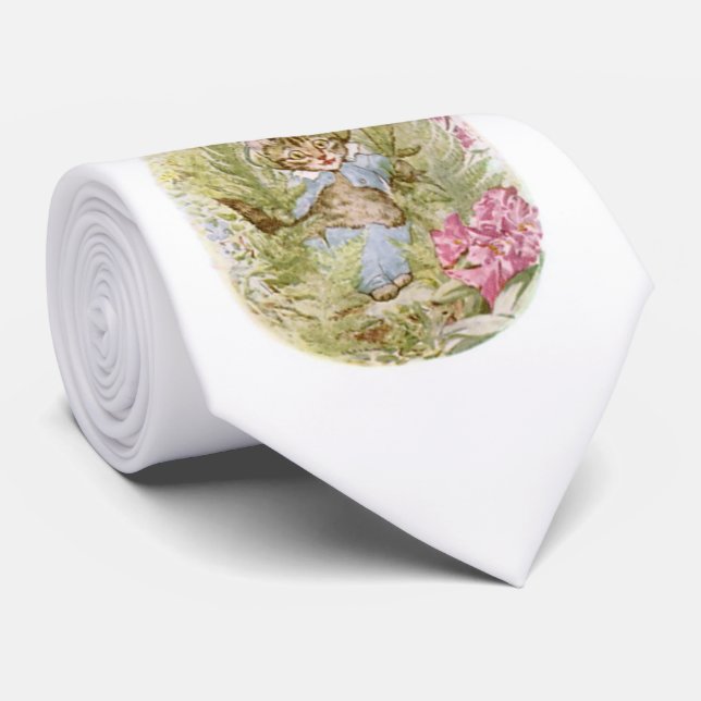 Corbata Tom Kitten (Ilustracion de gato lindo) Beatrix Pot (Enrollado)