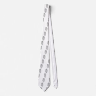 Corbata Tomado las huellas dactilares