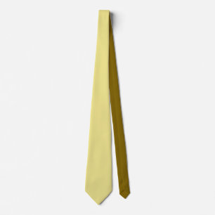 Corbata Tono de color sólido Khaiki y marrón amarillo