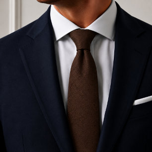 Corbata Tono marrón chocolate sobre tono