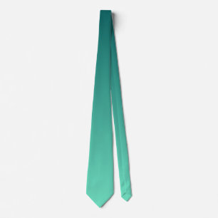 Corbata Tonos de azul verde aguamarina verde teñido de azu