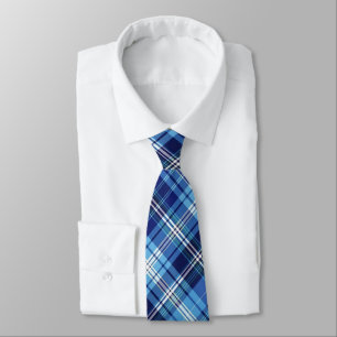 Corbata Tonos de color azul y blanco