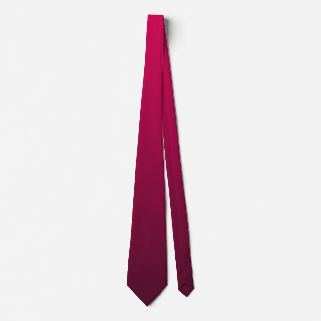 Corbata Tonos de gradiente de vino tinto rico  (Anverso)