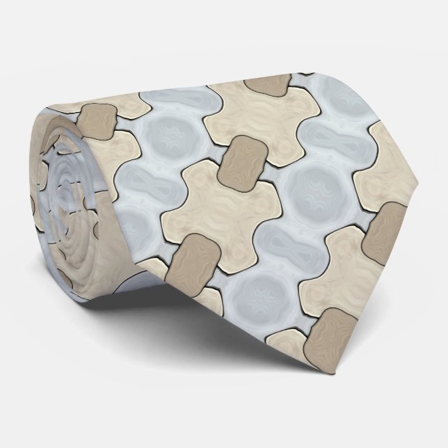 Corbata Tonos de la Tierra apagados (Enrollado)