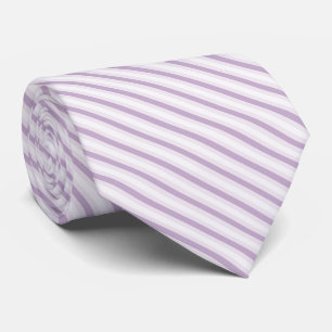 Corbata Tonos de Morado Lavanda con Rayas