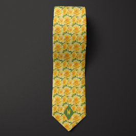 Corbata Tonos de Rosas del cubismo amarillo