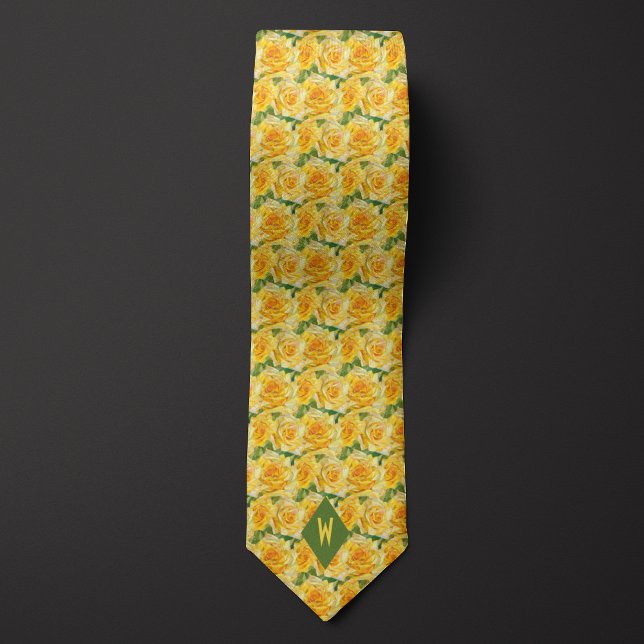 Corbata Tonos de Rosas del cubismo amarillo (Subido por el creador)