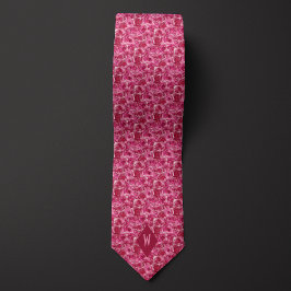 Corbata Tonos de Rosas del cubismo rosado