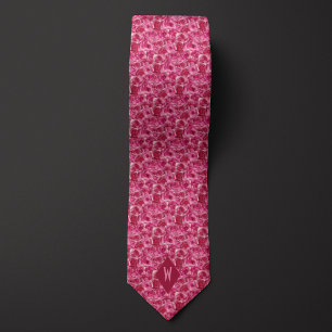 Corbata Tonos de Rosas del cubismo rosado