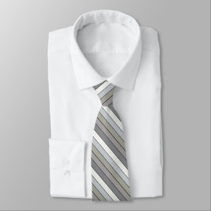 Corbata Tonos Gris Con Bandas Negras Sobre Papel De Color 