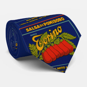 Corbata Torino salsa di pomodoro aka tomate pasta print