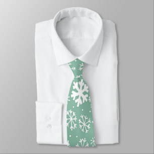 Corbata Tormenta de nieve a mano con Sherbert verde