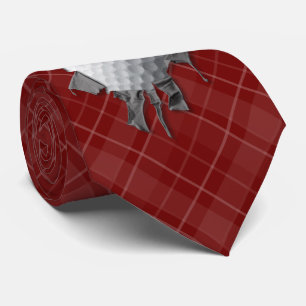 Corbata Torn Golf Ball Neck Tie