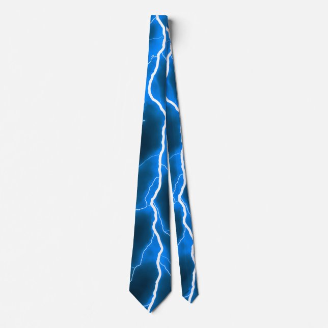 Corbata Tornillo Lightning - Azul (Anverso)