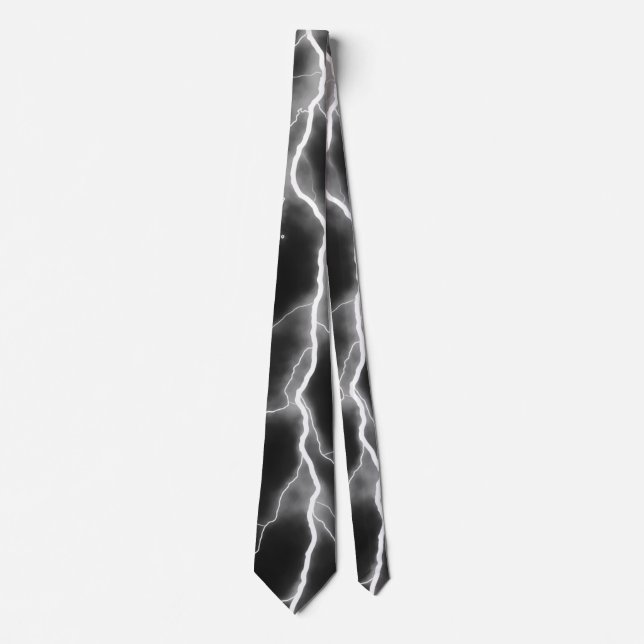 Corbata Tornillo Lightning - B&W (Anverso)