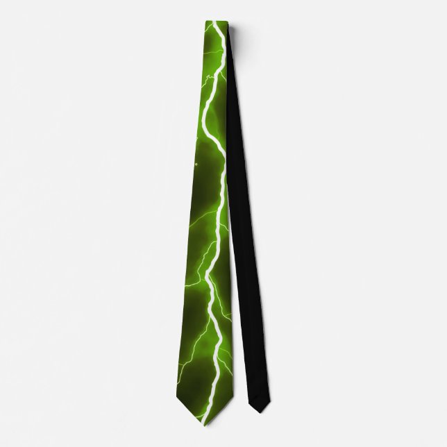 Corbata Tornillo Lightning - Neumático de cuello verde neó (Anverso)