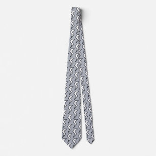 Corbata Tornillo relámpago Dusty Blue Retro