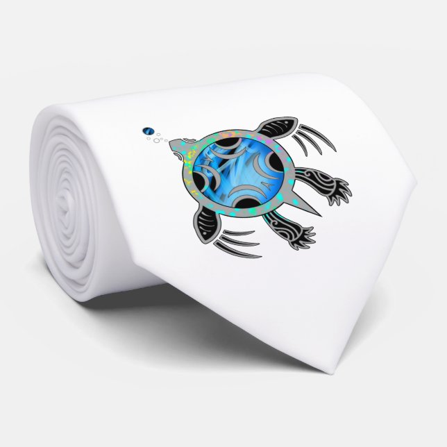 Corbata Tortuga marina pintada (Enrollado)