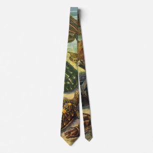 Corbata Tortugas Marinas Tortuga Terrestre Vintage por Ern