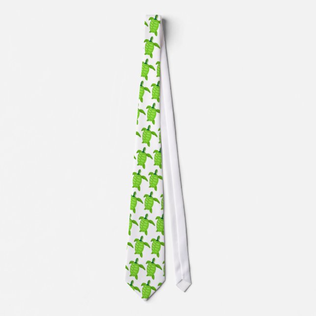 Corbata Tortugas verdes (Anverso)