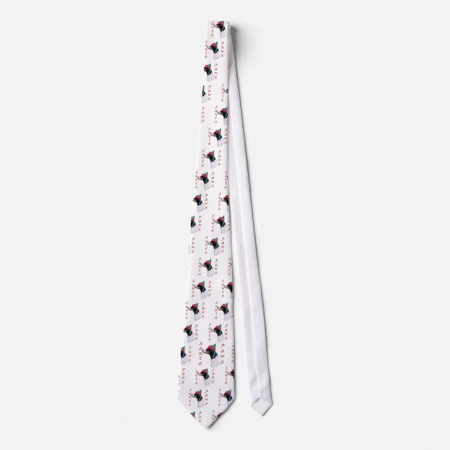 Corbata Toy Fox Terrier Santa Paws (Anverso)