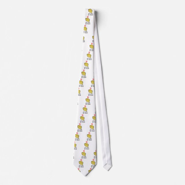 Corbata Trabajará para el queso (Anverso)