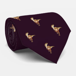 Corbata Trabajo del patrón de dinosaurios de Borgoña, homb