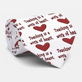 Corbata Trabajo del profesor de Corazón