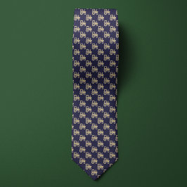 Corbata Tractor de granjeros azules y de oro