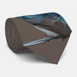 Corbata Tragar un árbol muy guapo: Pájaro en un cable