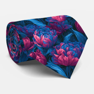 Corbata Traje de boda para hombres con flor de tulipán