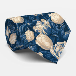 Corbata Traje de hombre de boda con estampado de tulipán